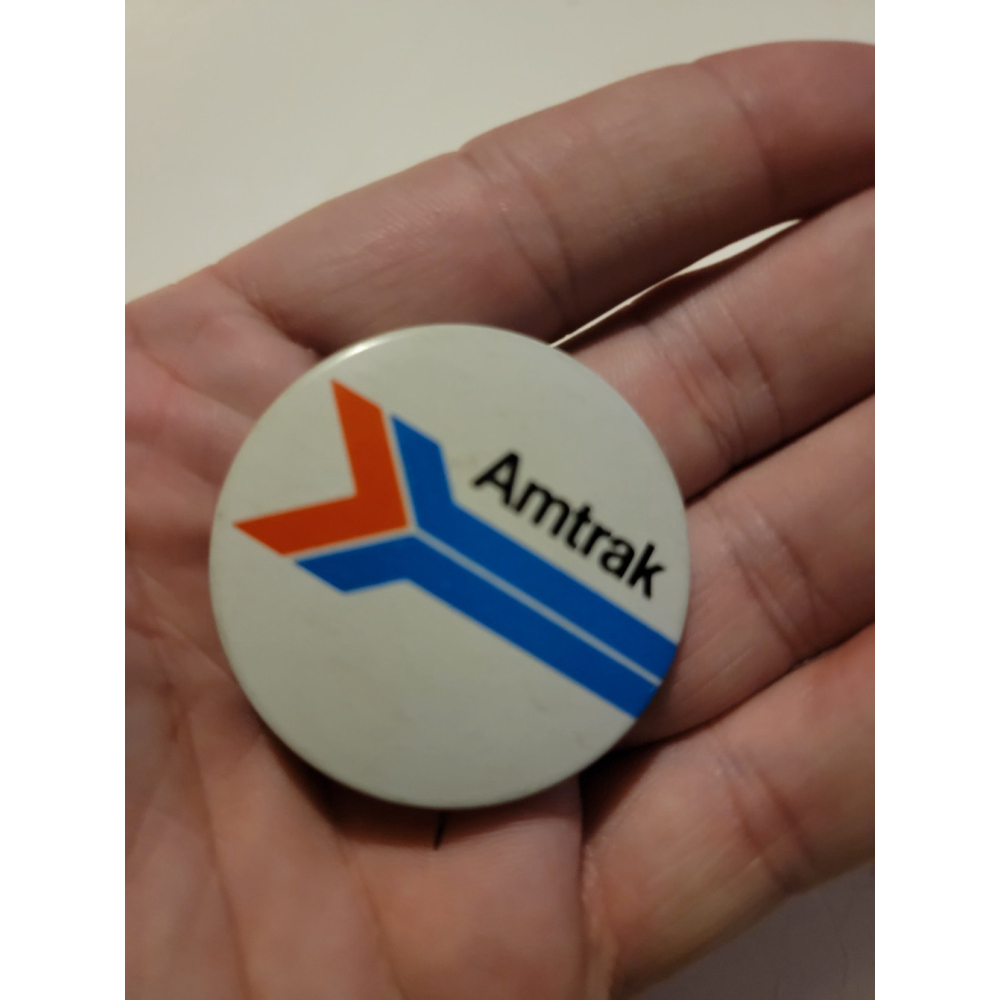 Vintage 1970s Amtrak Pinback Button Pin Vtg 70s